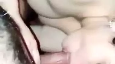 Glowing skin hot wife topless blowjob to hairy husband